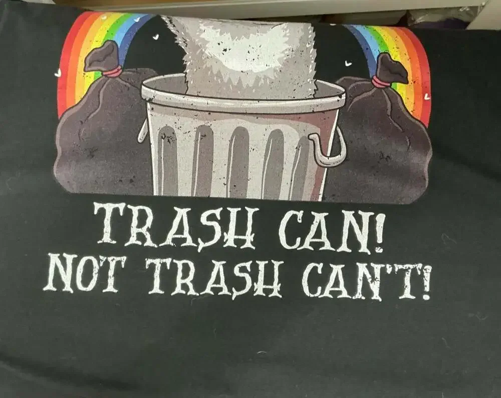 Port & Company Trash Can Not Trash Can't Raccoon Size 5XL